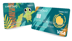 Kids360 and Teen360 debit card and id